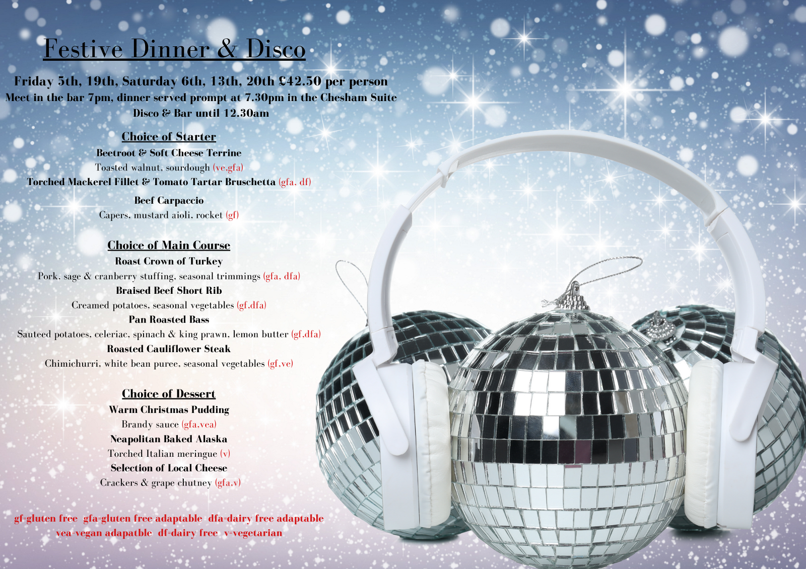 Festive Dinner & Disco 2025