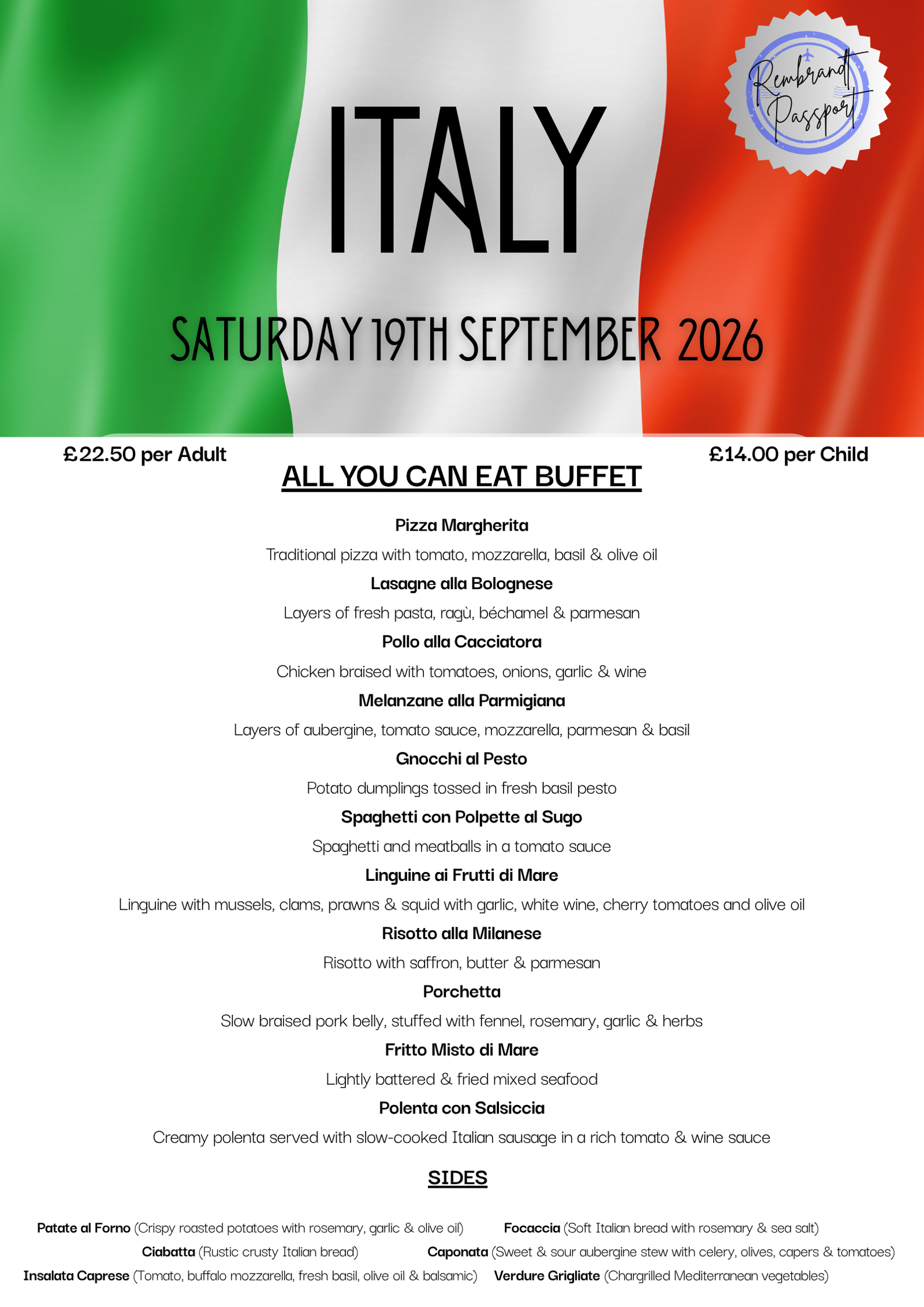 Italy Buffet