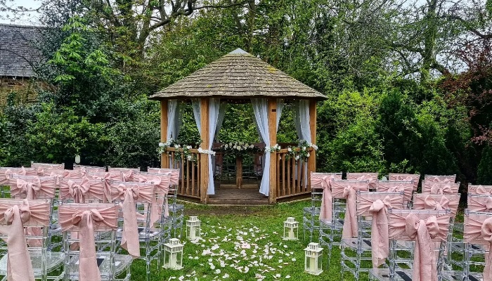 Outdoor Wedding Ceremony at Mosborough Hall Hotel