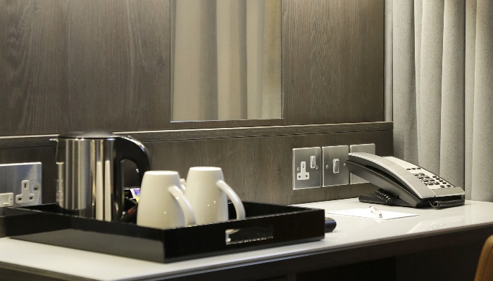 tea coffee desk safe