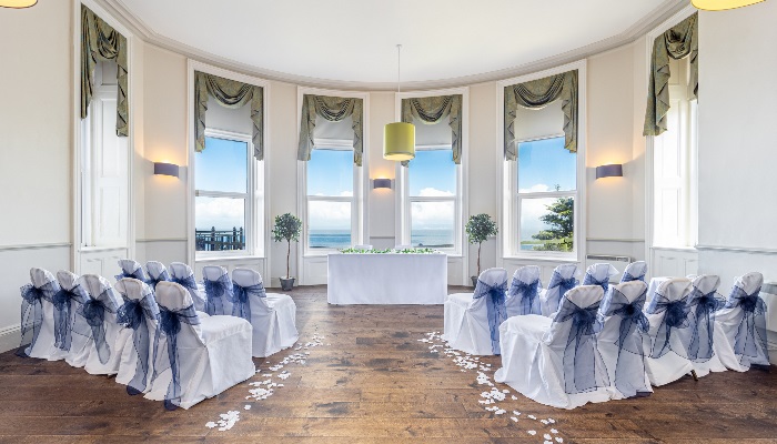 Wedding Ceremony aisle set up