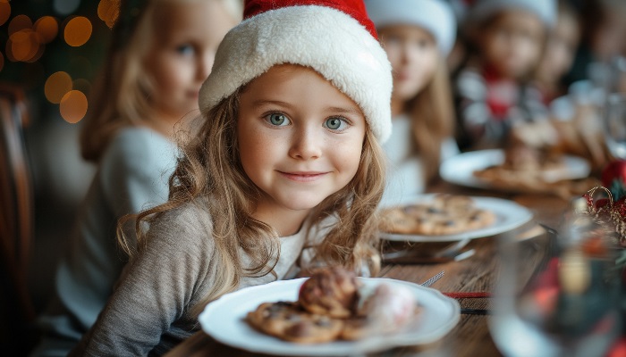 Kids at Christmas