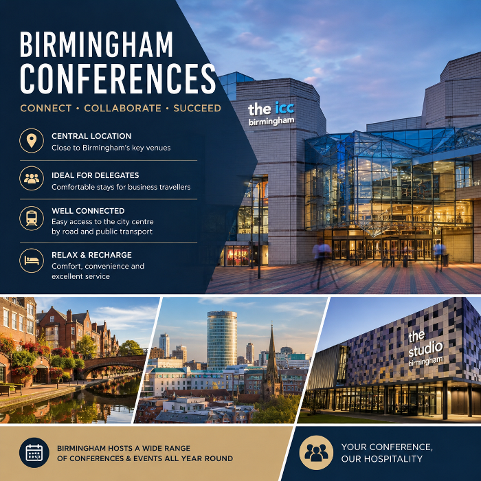 Birmingham Conferences – Stay at BW Plough and Harrow Hotel