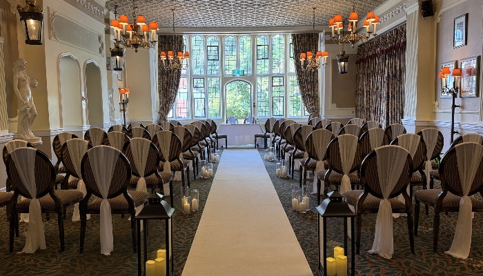 Wedding ceremony  Plough and Harrow Hotel