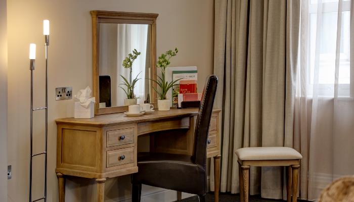 Vanity Unit in the Executive Bedeoom at The Thurrock Hotel