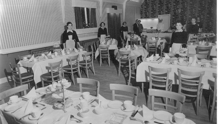 High Tea being served in the 50's