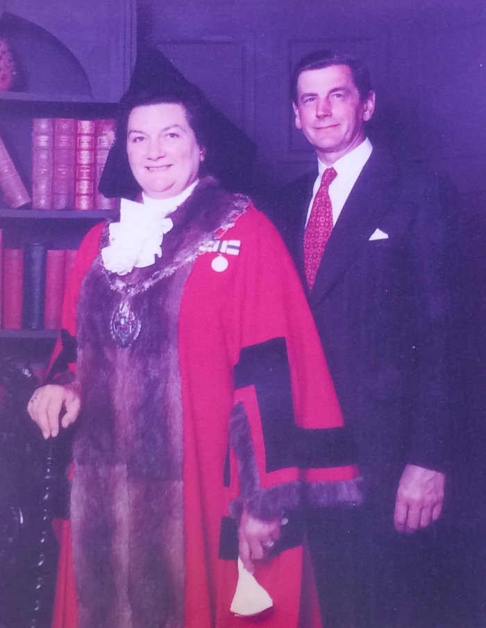 Mrs millican as Mayor of the High Peak