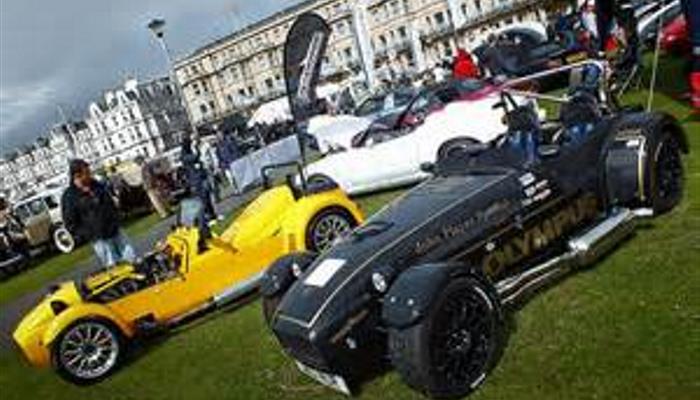 Kit cars at the Magnificent Motors event on the Western Lawns