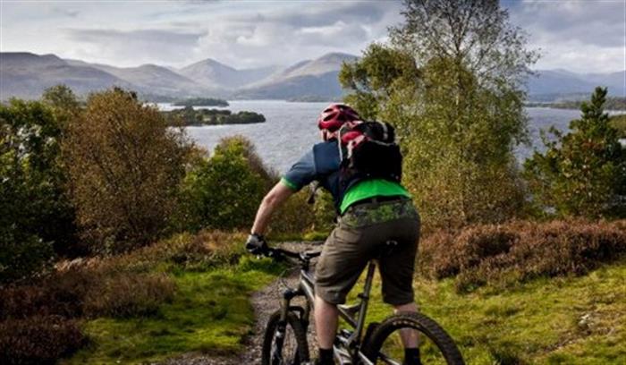 Cycling at Loch Lomond