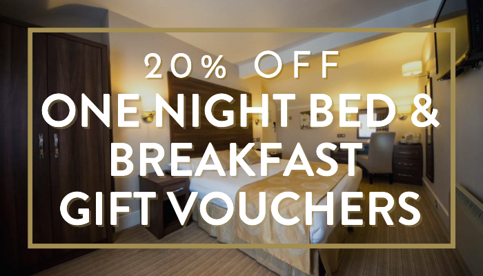 20% off One night gift vouchers Black Friday
