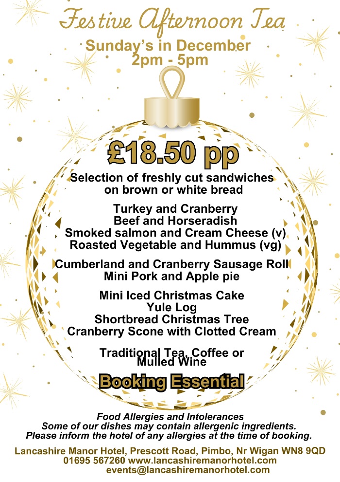 Festive Afternoon tea 2025