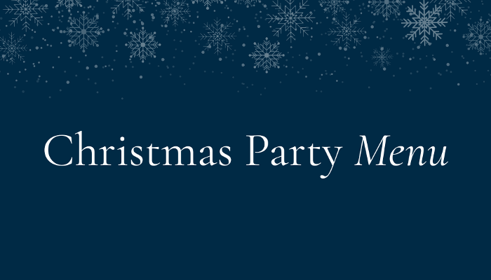 Christmas Party Menu The Gables Hotel